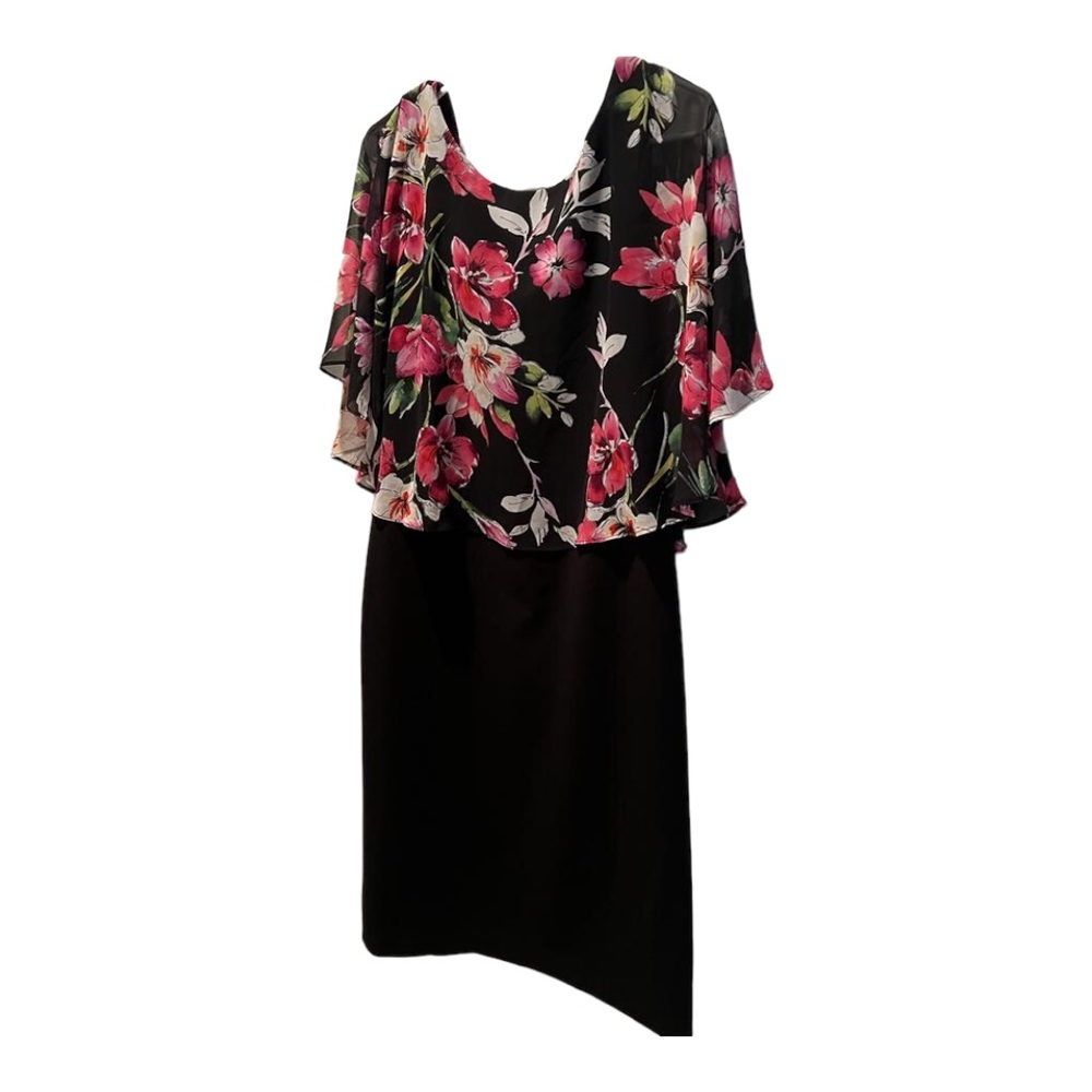 Women’s Floral Casual Mid length Dress Size 12 in Excellent Used Condition